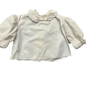 Vintage puff sleeve Peter Pan collar child’s blouse undershirt, no tags.‎